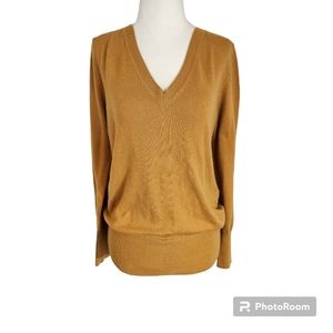 Mossimo Mustard/Gold V-Neck Sweater